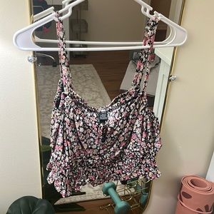 Floral crop top